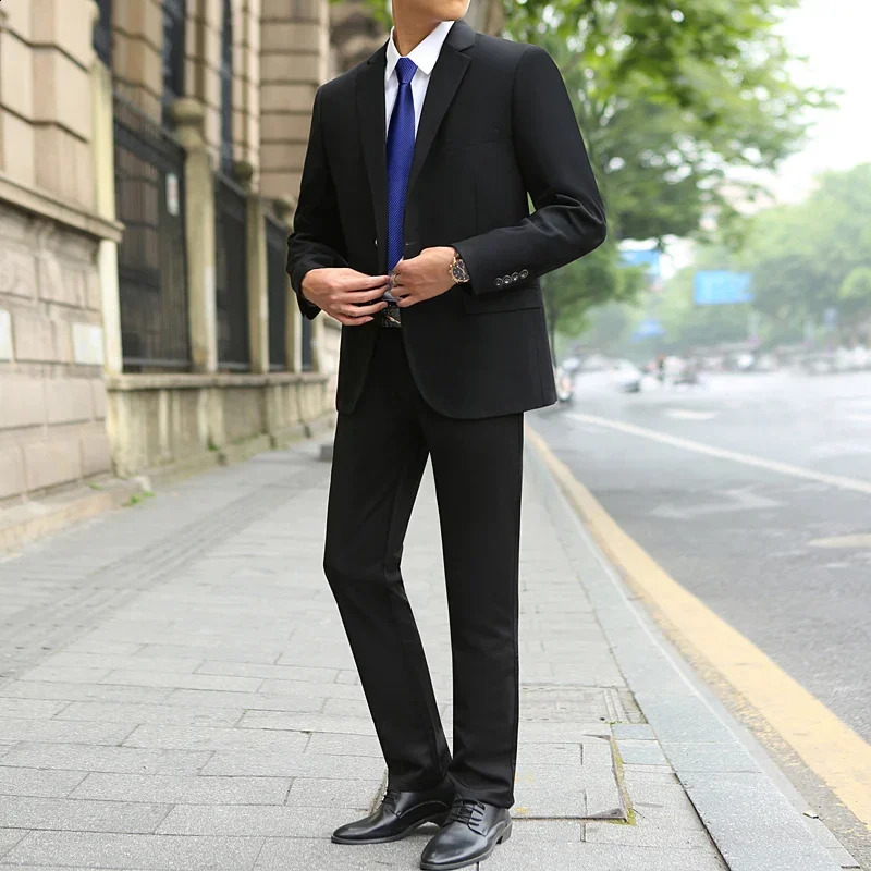 Mens M10XL Spring Wedding Fashion Handsome Suit Business Cargo Trousers plus Size Two Sets Fat Friendly Clothing 251020