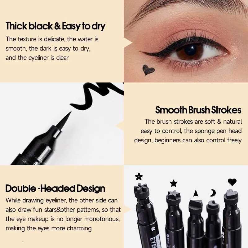 Seal Eyeliner Liquid Eyeliner Waterproof and Quick Drying Multiple Choices Eye Cosmetics Eyeliner Stamp Eye LinerL251024
