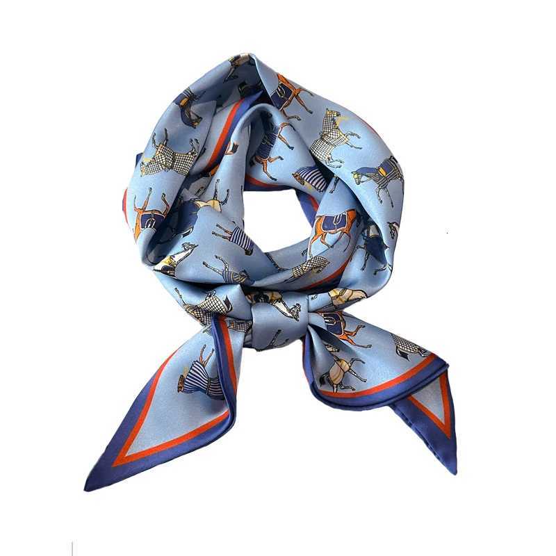 Luxry Horse Design Wen Scarf Silk Scarf Handbag Handle Wr Bag Ribbon Scarf Wen Girls Hair Wrist Ribbon Scarf Y251024