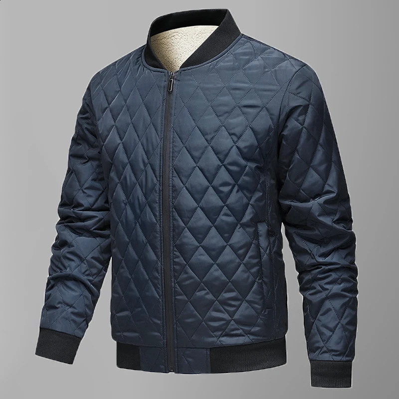 Mens Winter Jacket EU Size Thickened Parks FleeceLined Puffer Jacket Warm Coat Baseball Bomber Jacket Men Streetwear Outerwear 251020