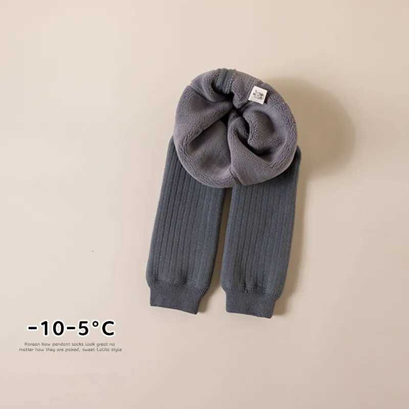 Autumn Winter Baby Boys Girls Thicken Warm Pants Leggings Tights Fleece Lining Stretch Kids Children Knitting TrousersT251024