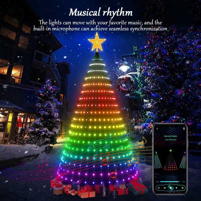 21M LED Christmas Tree Decorative Light Lntelligent IDeal LED APP Application Control DIY Lmage Light String for Quick Shipping C251024