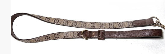 Designer Pet Dog Chest Strap Collar Set Leather Tide Brand Fadou corgi Chenery Traction Rope Chest Back Heart type cat Set gift box