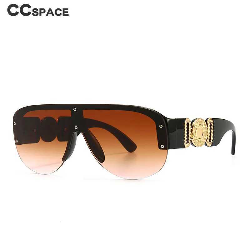 46659 Luxury Sunglasses Oversized Fashion Men Women Goggle Shades UV400 Vintage GlassesT251024