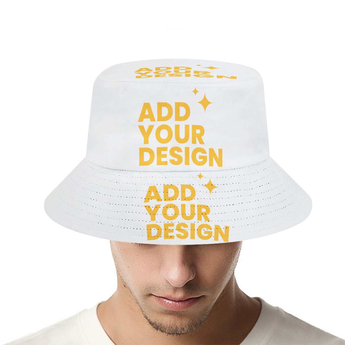 DHgatepod Unisex All-Over Print Bucket Hat - 100% Polyester Fashion Sun Hat for Outdoor & Commute