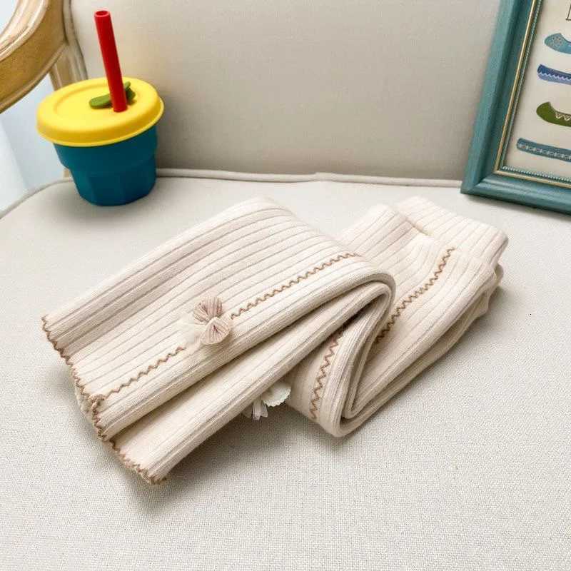 05 Years Girl Leggings Baby Bowknot Pants Kids Autumn Winter Thermal Tights Children Fleece Lined Fashion Trousers BottomsT251024