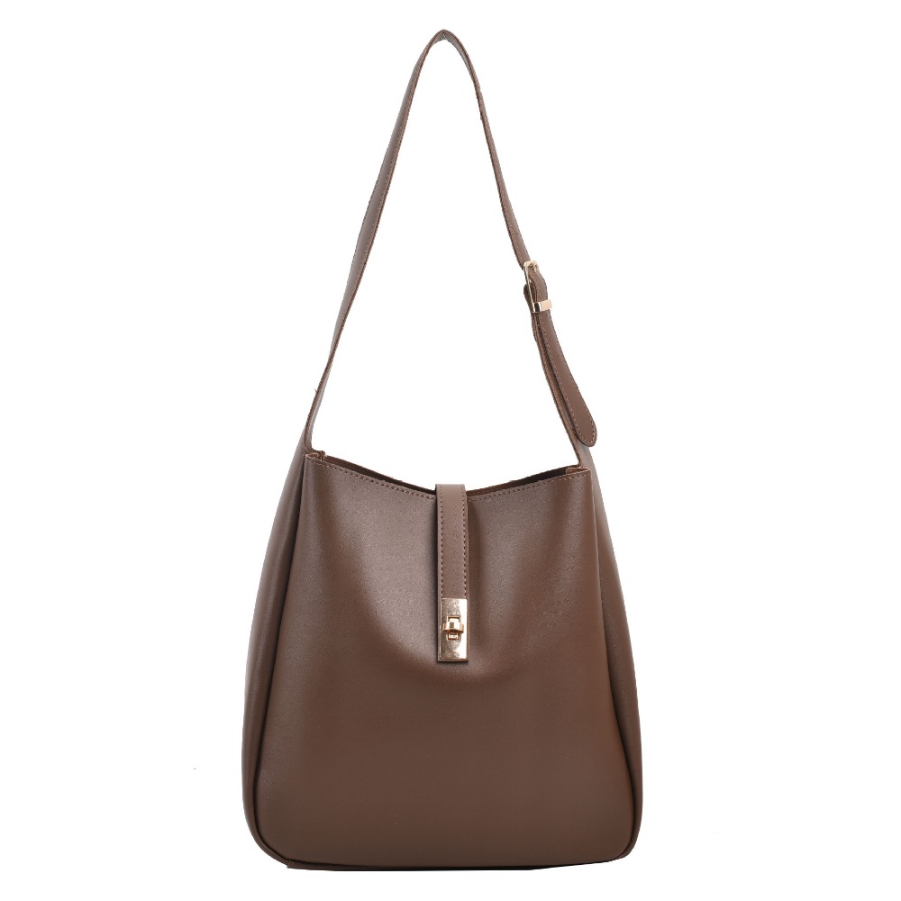Retro Style Womens Leather Shoulder Bag - Luxury Designer Handbag for Winter