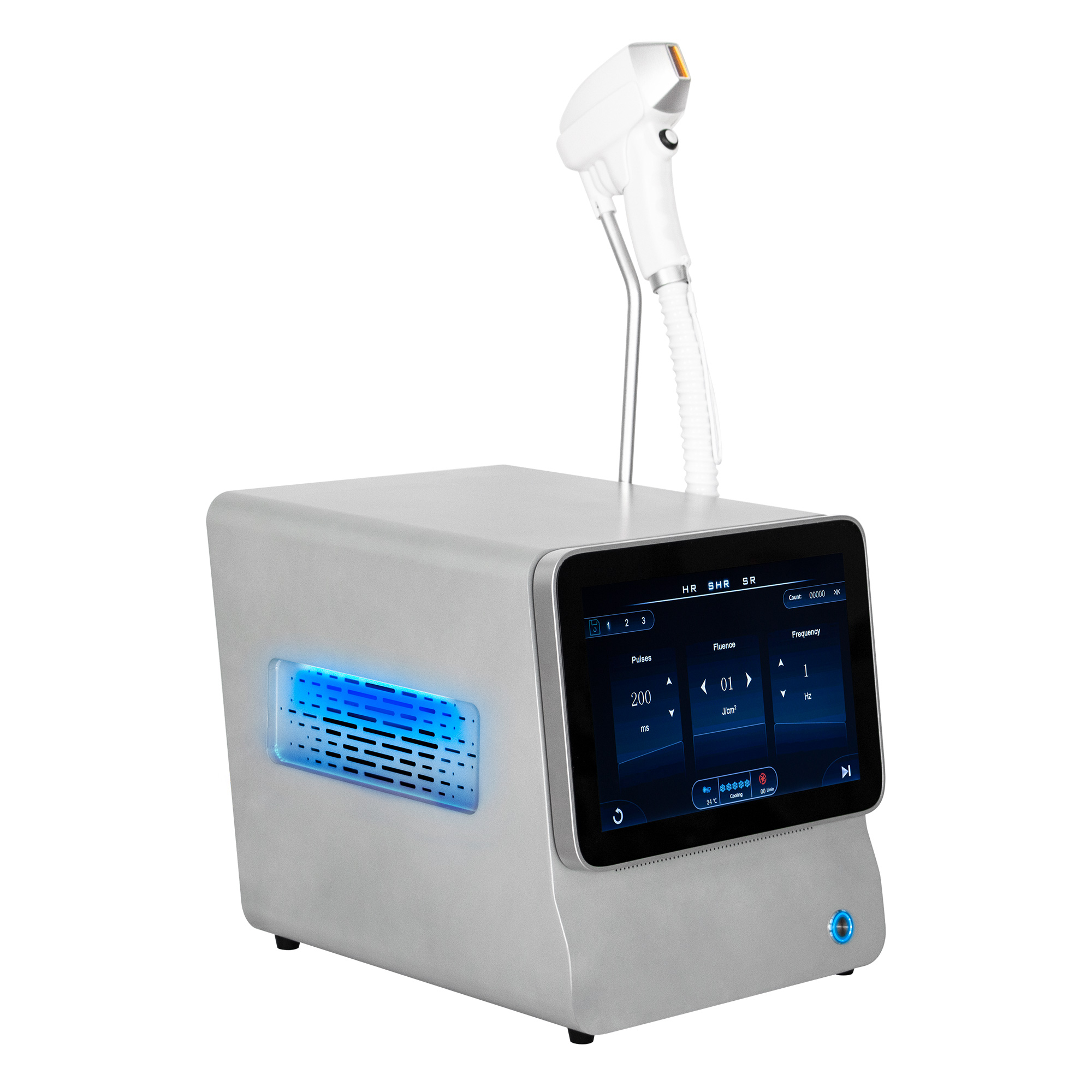 Diode Laser Hair Removal 3 Wavelengths 755 1064 808nm Laser Ice Platinum Permanent Painless Hair Removal Professional Machine