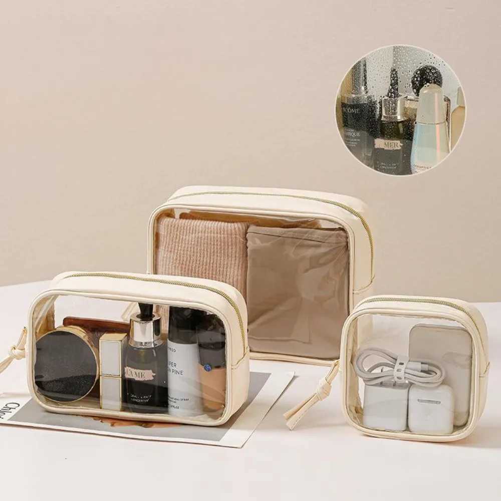 Transparent PVC Makeup Bag Organizer Pouch for Travel Daily Use Multiple Sizes Available Portable Wash BagT251024