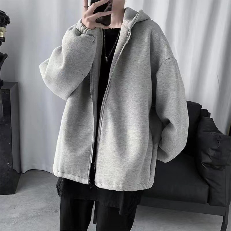 Men's Sweatshirt 2025 Early Spring New Autumn Winter Niche Designer Hoodie Jacket Tracksuit Men Polo Veste Coat Hooded Design Fleece Thickened Un