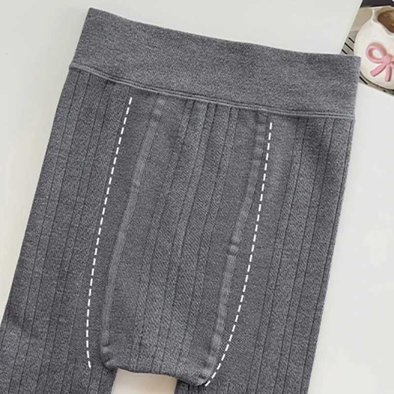 Autumn Winter Girls Leggings Lace Ruffle Fleece Lined High Waist Cropped Pants Korean Style Princess Tights for 312Y GirlsT251024