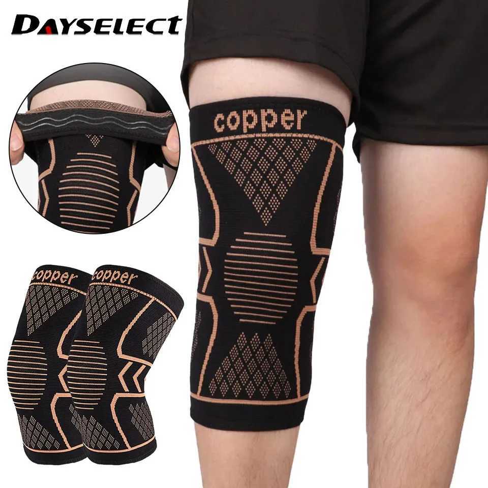 Copper Knee Support Pad Braces for Arthritis Joint Pain Relief Compression Knee Sleeve for Sports Fitness Workout Running UnisexW251024
