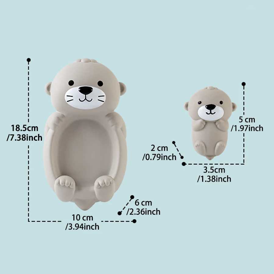 4Pcs Set Otter Family Bath Toy Baby Bathroom Games PVC Kid Bathtub Toy For ParentChild Otter sealed Floating Water Gifts J251023