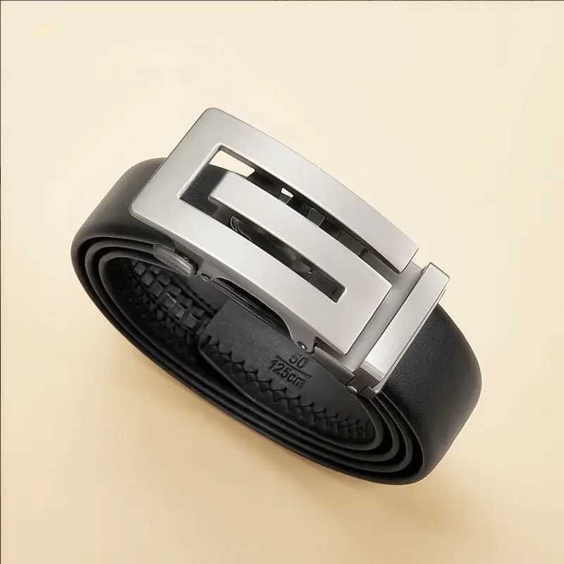 New Mens Leather Belt Alloy Automatic Buckle Business Leisure Youth Middleaged and Elderly Belt Designer Belt for white W251024