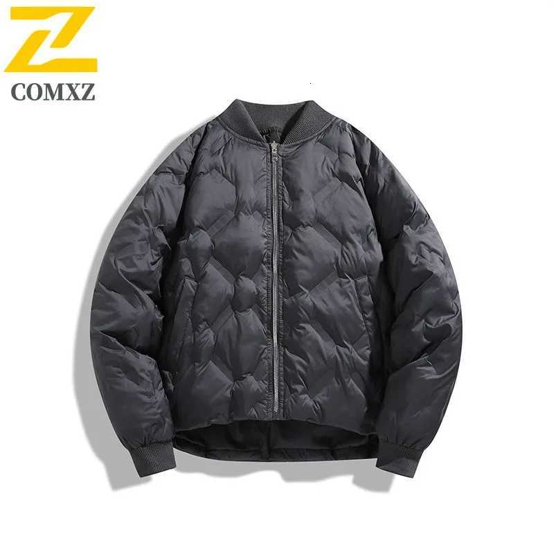 Mens Parka Coat 2025 Baseball Collar Windproof Warm Camping Winter Jacket Outdoor Travel Skiing Commuting Thick Bread Jacket Z251024