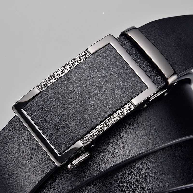 Men High Quality Real Genuine Leather Belt Business Cowskin Famous Brand Metal Automatic Buckle Belts Waist Straps for Jeans W251024