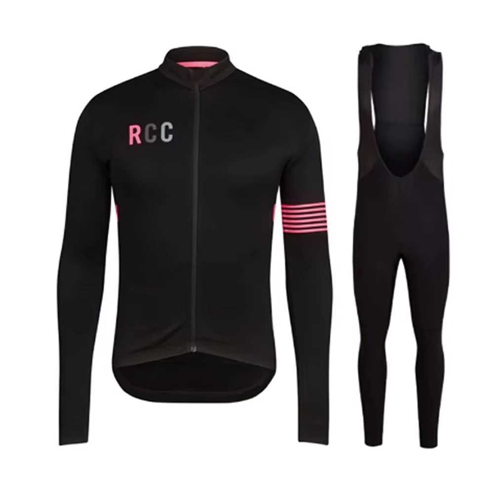 2024 Autumn Cycling Jersey Sets Mens Long Sleeves Bicycle Clothing MTB Maillot Ropa Ciclismo Mountain Bike Uniform Bib TightsT251024