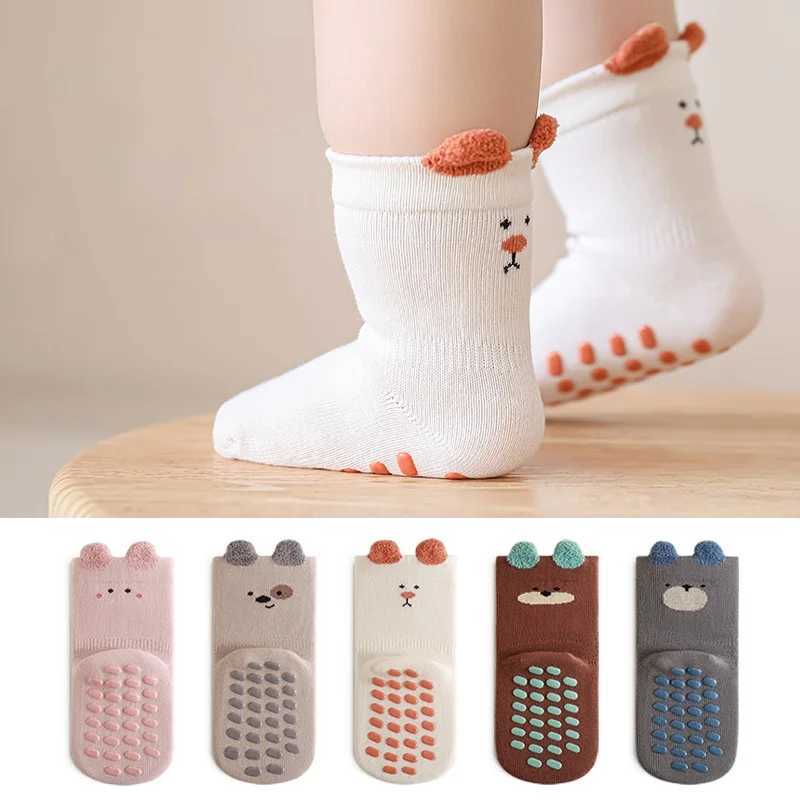 Childrens Socks For Girls Boys Cotton Fashion Autumn Winter Kids Boy Girl Sock Cute Soft Baby Toddler Home Sock Anti Slip 35Y J251024