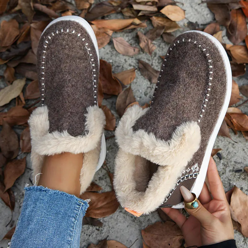 Boots 2025 Winter Shoes For Woman Fur Botas Mujer Casual Womens Ankle Boots Winter Footwear Female Rubber Snow Boots For Women251020