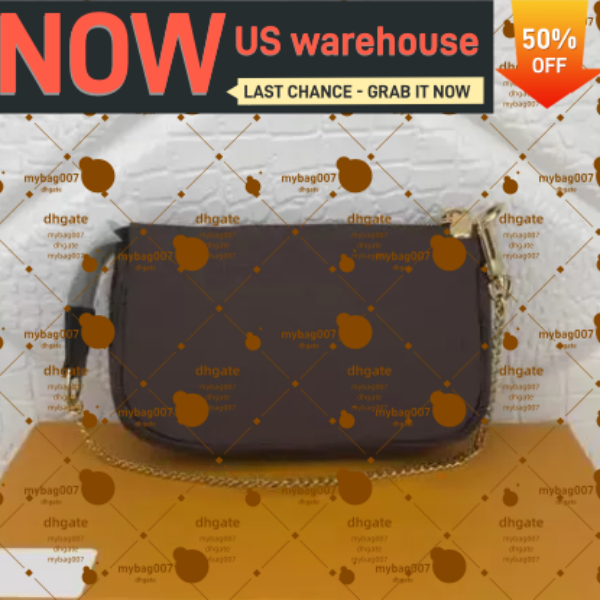 Mini bags fashion women designer shoulder bag pochette accessoires small leather pouch evening clutch zippy chain phone luxury bag