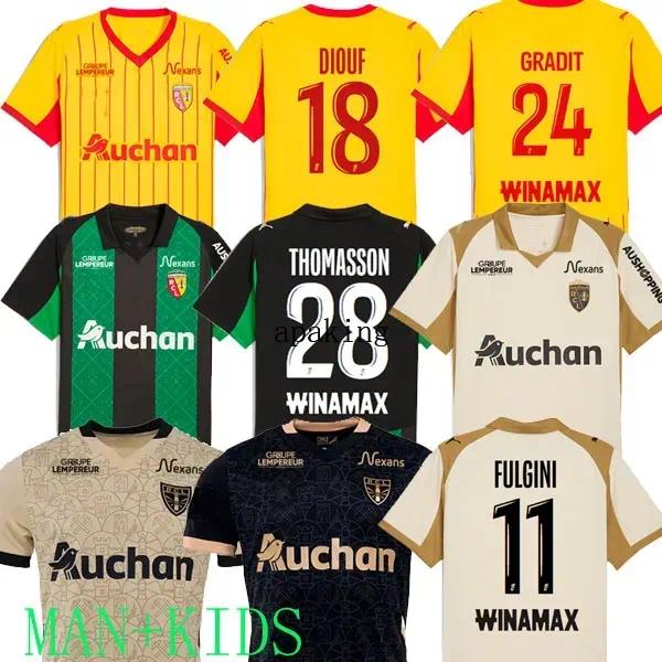 maillot RC Lens 24 25 26 soccer jerseys home away Saint-Barbe special KAKUTA FULGINI DIOUF SPIERINGS GANAGO SOTOCA WAHI Football Shirt 2024 2025 kids THIRD AWAY ew