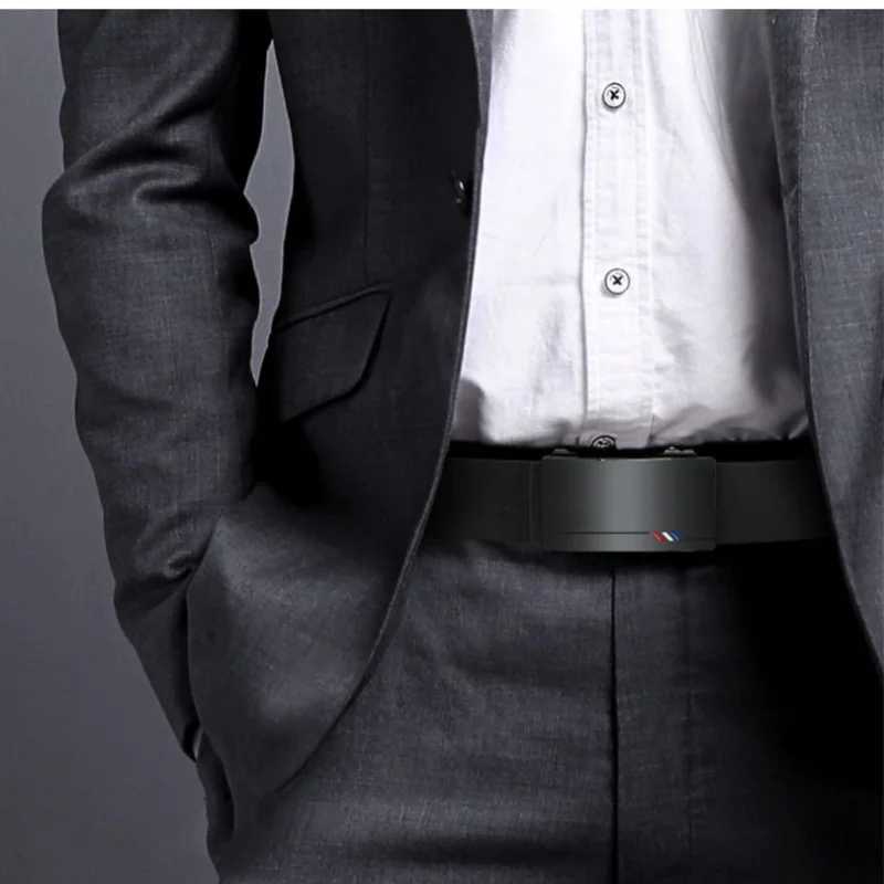 Mens Leather Belts Fashion Automatic Buckle Cowskin Male Belts Luxury Designer Black belt 105160cm Plus Size Jeans Belt C251024