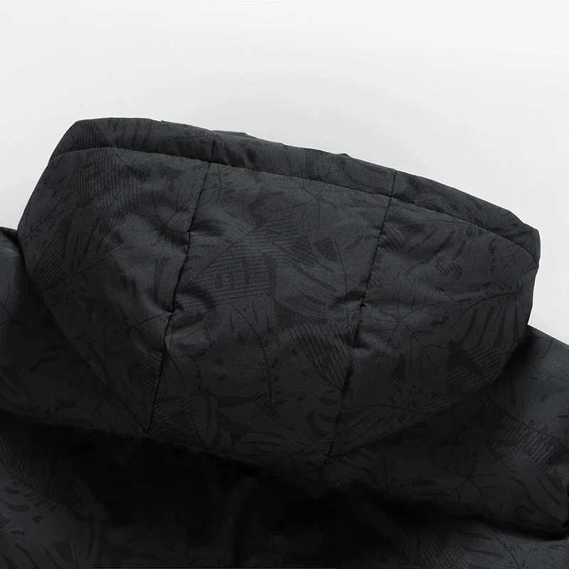 Mens coat winter cotton padded jacket with hood warm camouflage thickened and down cotton padded jacket Z251024