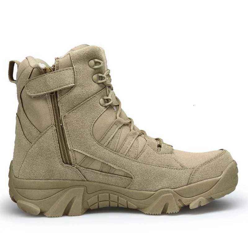 2024 Fashion Mens Desert Combat Boots Outdoor Leather Hiking Shoes Men Hunting Work Safty Boots Mens Short Boots ankle boots W251024