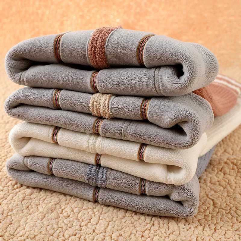 Toddler Winter Tights Children Girls Boy Thermal Velvet Thick Pants Kids Warm Cute Coral Fleece Stripe Leggings Baby AccessoriesT251024