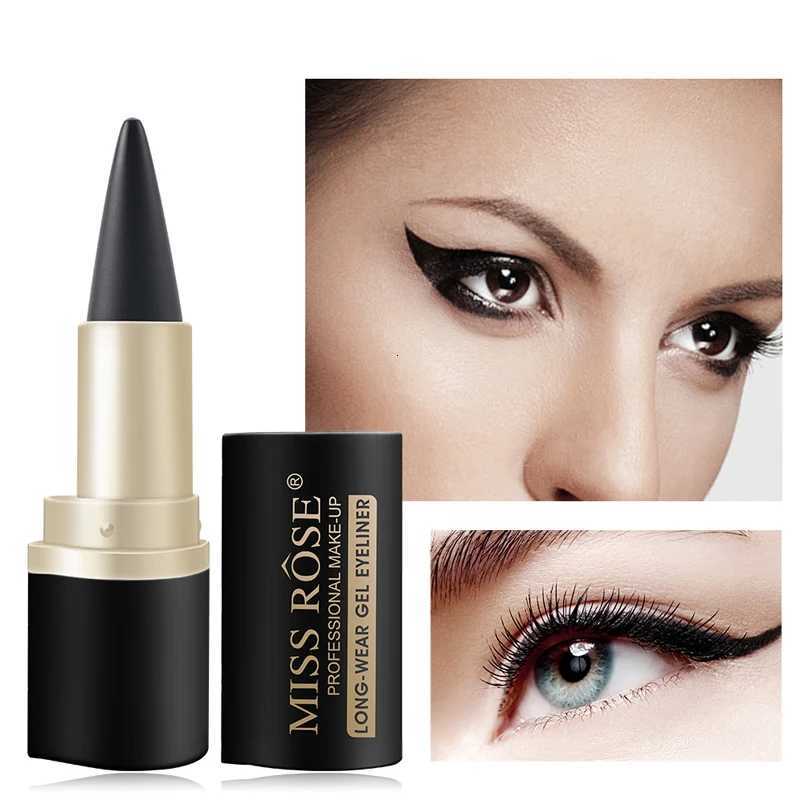 Waterproof eyeliner paste eyeliner quickdrying matte eyeliner single end black solid rich eyeliner penL251024
