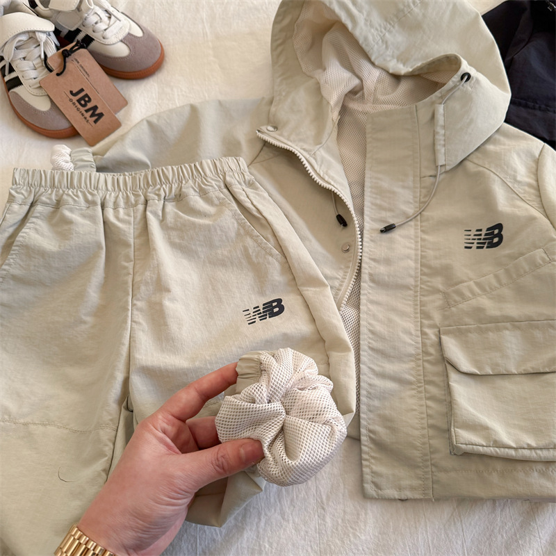 luxury kids clothing Boys Spring Autumn Set 2025, Letter Print Jacket and Pants 2-Piece, Fashion Style Casual Outfit Free Shipping