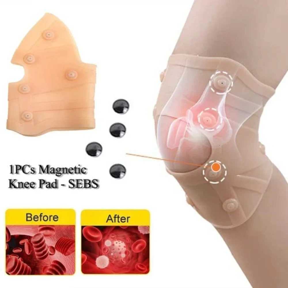 Knee Patella Massage Protector Magnetic Therapy Knee Pad Support Anti Arthritis Rheumatoid Pain Relief Muscle Pain And SpasmsW251024