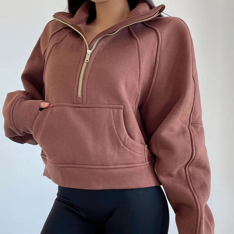 Women Pink White Oversized Zip Hoodie Female Fleece Half Zipper Lapel Sweatshirt Casual Streetwear Basic Warm Thick Pullovers