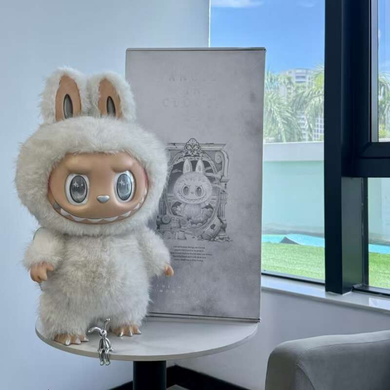 Labubu NEW V3 V2 V1 Designer Genuine 58Cm Zimomo 'I Found U' Anime Figure Model For Home Decor & Gifting LABUBU 38Cm Large Sized Doll