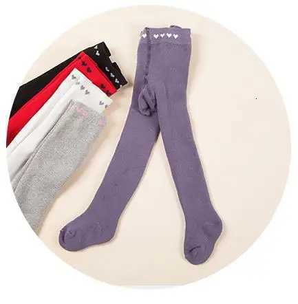 Autumnwinter wool circle pantyhose girl pants warm pantalon baby love jacquard socks Girls leggings Cotton PP pants for kidsT251024