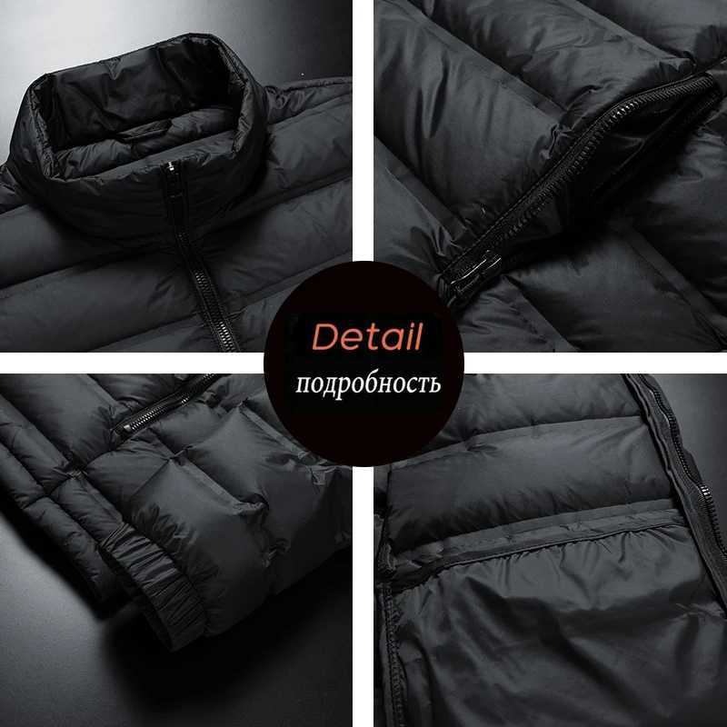 Men Winter New White Duck Down Jacket Warm Thick Stand Collar Windproof Puffer Jacket Men Casual High Quality Coat Male L8XL Z251024