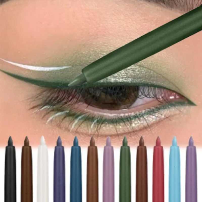 1PC Waterproof Silky Colored Eyeliner Pen Easy To Slide Rich in Color Antismudge Suitable for Music Festivals PartiesL251024