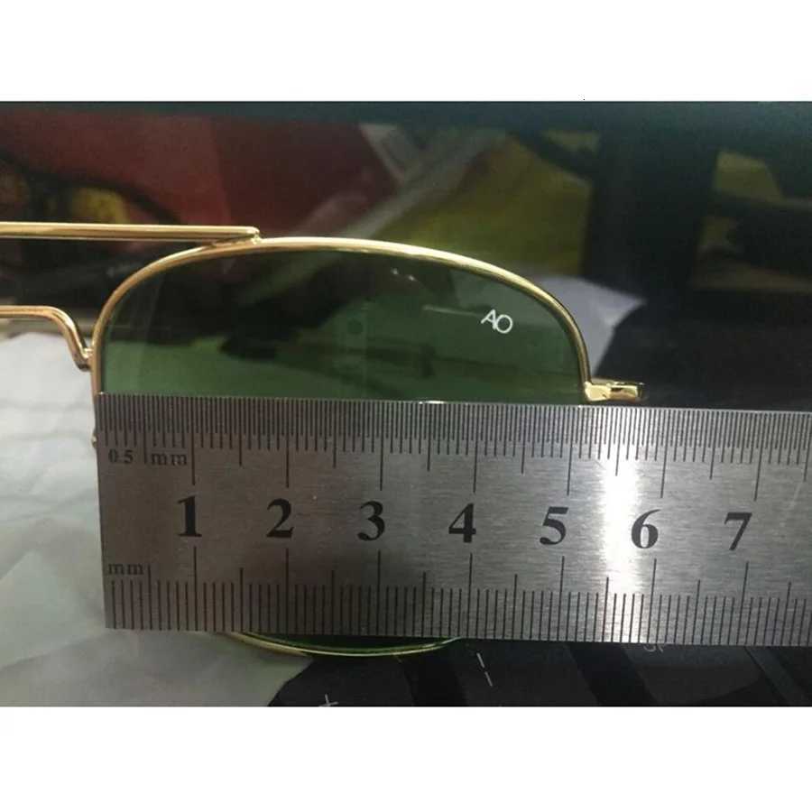 Fashion Classical Aviation Sunglasses Men AO Sun Glasses For Male American Army Military Glass Lens OculosT251024