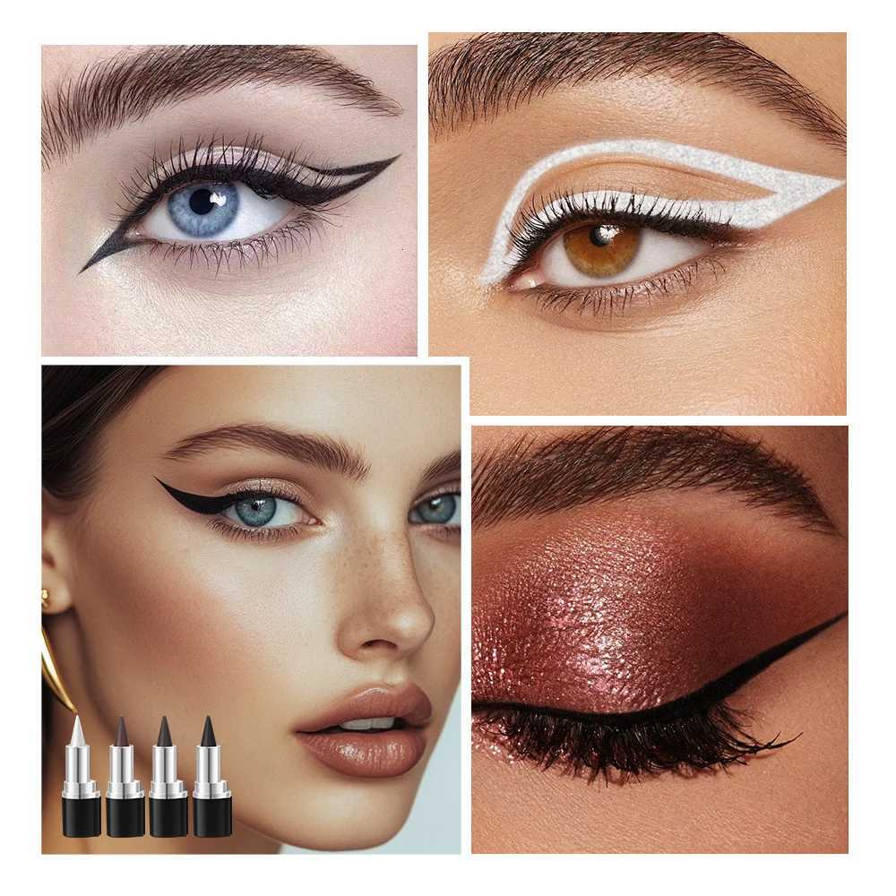 Eyeliner Creamy textureLong Lasting Waterproof Matte Black Silver Brown Eye Liner Pen Make Up For Women CosmeticL251024