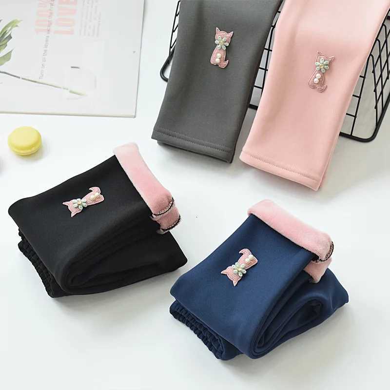 Kids FleeceLined Leggings Thick Warm Pants for Girls Childrens Winter Trousers Kids Leggings Baby Girl ClothesT251024