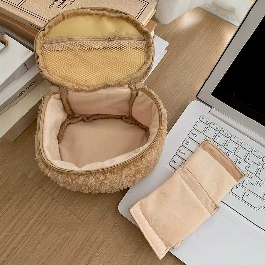 Cute cartoon bear cosmetic bag female largecapacity portable travel handheld wash storage bagT251024