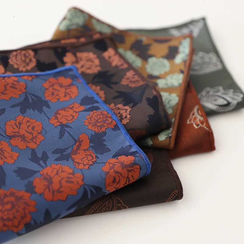 Jacquard Pocket Square For Men Wen ral Chest Towel Hanky Gentlemen Hankies Mens Suit Handkerchief Pocket Towel Gifts Y251024