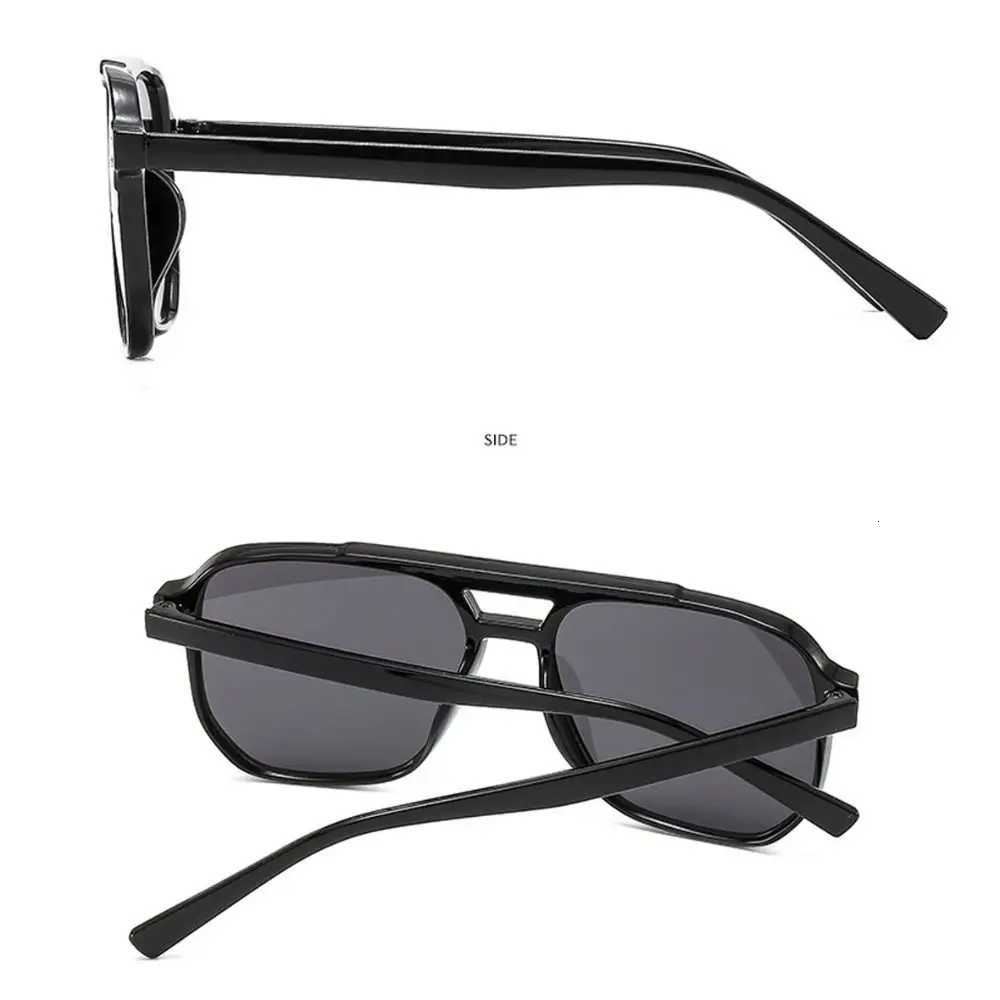 Punk Square Frame Sunglasses AntiUV Travel Accessories Retro Sunglasses Beach Eye Protection Black Shades Glasses Summer DecorT251024