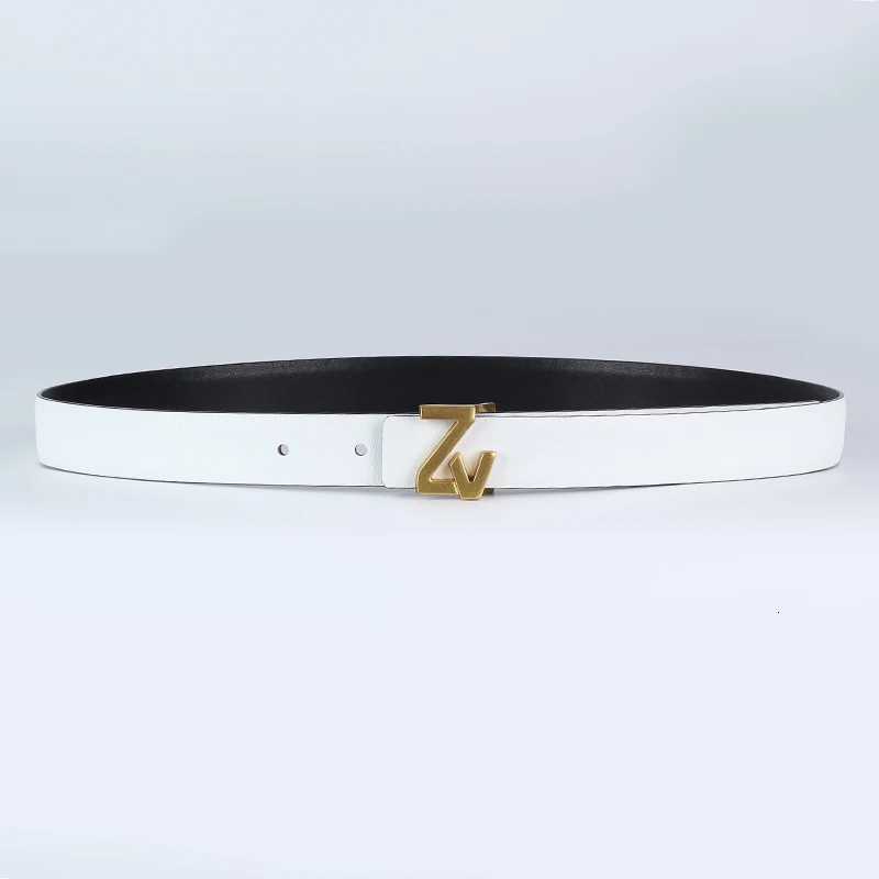 Luxury Width 25mm Reversible Leather Brand Belt Women Design Lady Girl Belt for women Waist Belt Chic Dress Party Belt for jeans W251024