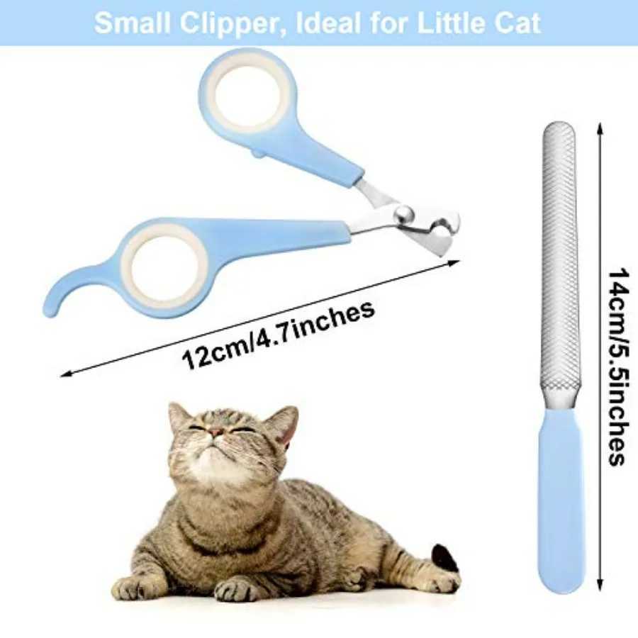 4 Pieces Dog Nail Clippers Kit for Dogs and Cats with Safety Guard to Prevent Over Cutting Suitable for Large and Small Animals Z20251024
