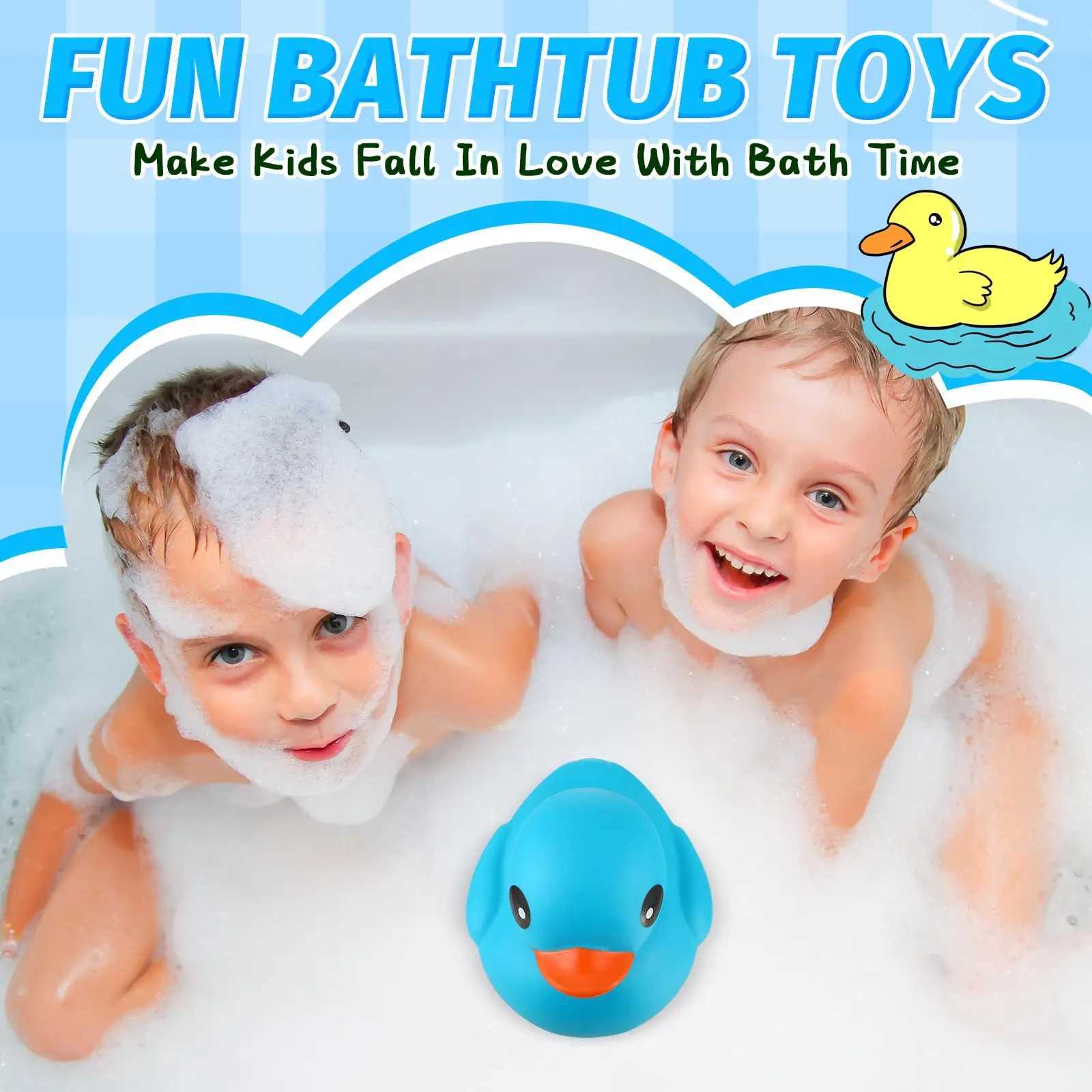 5 Inches Large Rubber Ducks Bulk Large Duck Toy Squeak Rubber Duckie Floating Bath Toy Duck for Birthday Party Decoration Gift J251023