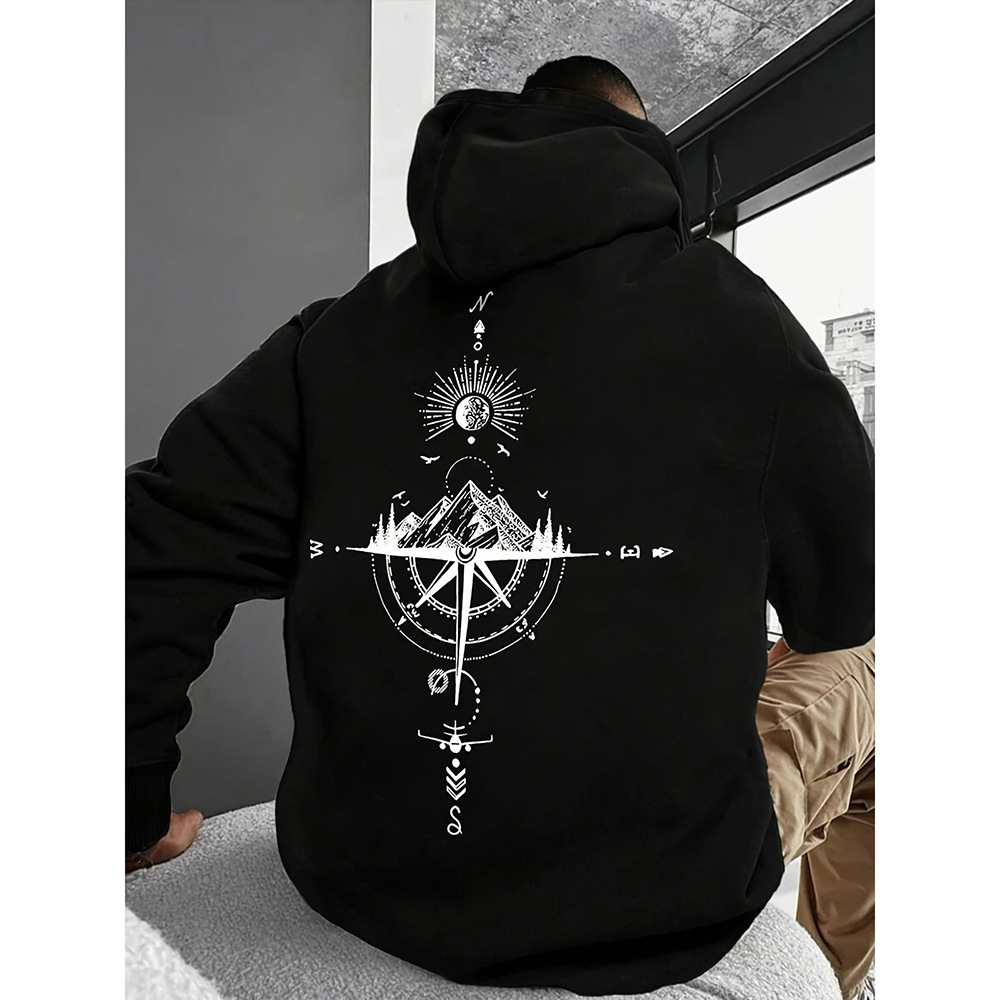 Cross-border Foreign Designer Hoodie Jacket Tracksuit Men Polo Veste Coat Trade Loose Printed Hooded Sweatshirt Men's 2025 New Design Sense Hoodi