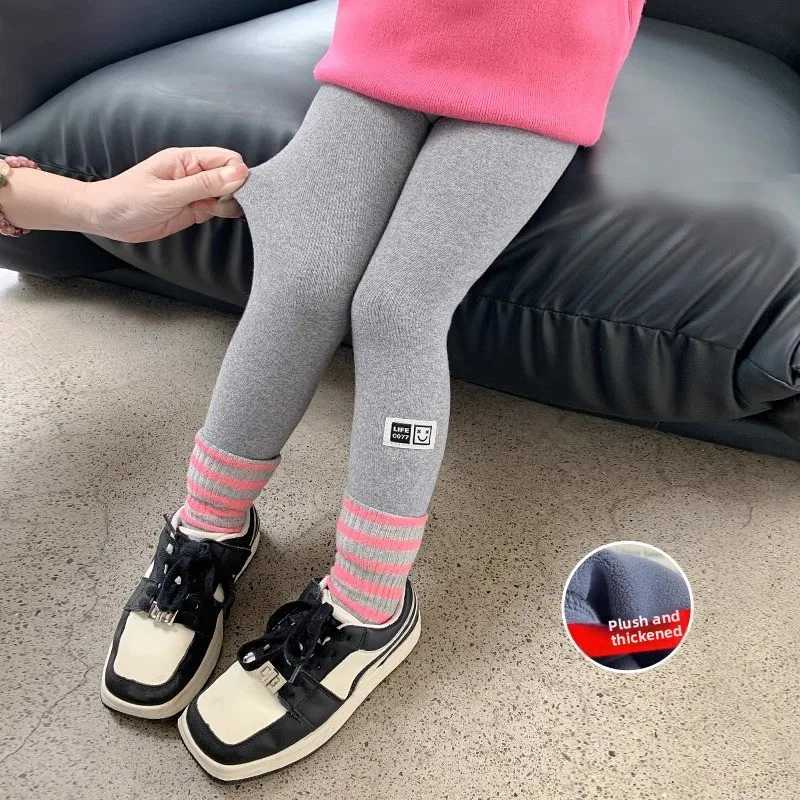 16 Years Girls Winter Fleece Leggings Warm Thickened Onepiece Flannel Pants for Kids ToddlerT251024