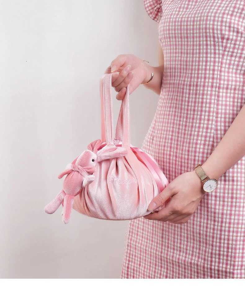 Lazy Makeup Bag Internet Celebrity Female Instagram Style Super Hot Cute Travel Portable Drawstring Toilet and Storage BagT251024