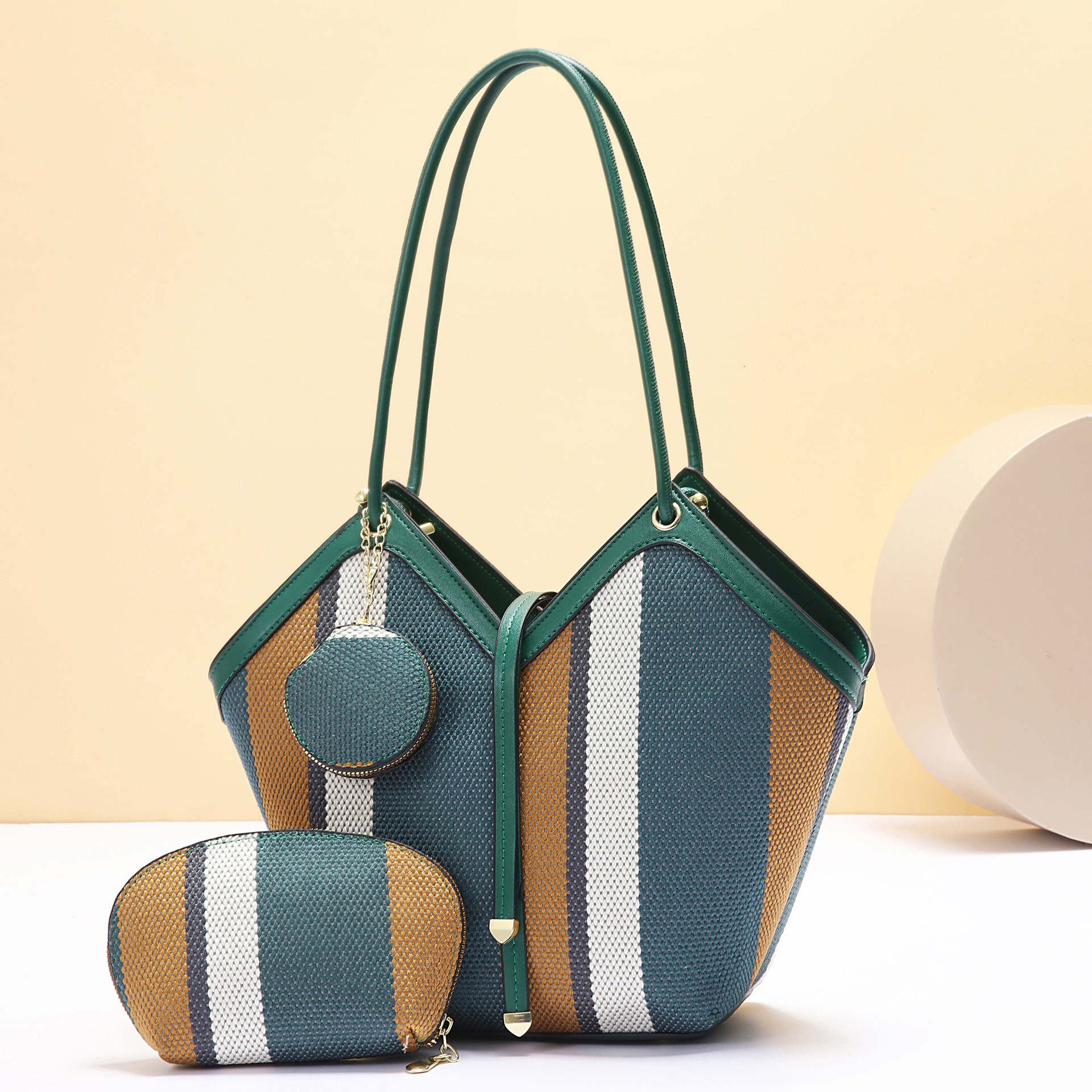 Autumn and Winter New Large Capacity Designer Bag Versatile Luxury Handbag Fashion Splicing Color Block Trendy Women's Shoulder Bag